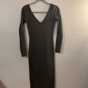 SHEIN body con fitted long sleeve dress, ribbed stretchy, meet up or pickup only